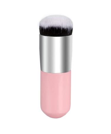 Health & Beauty Short Wooden Handle Large Round Head Buffer Foundation Powder Makeup Brushes Plump Round Brush Makeup BB Cream Tools(Pink) Makeup Tools (Color : Pink)