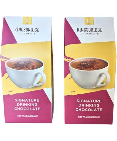 Kingsbridge 55% Dark Belgian Chocolate Luxury Hot Chocolate Flakes | 250g Dark Chocolate 1 Pack - Buy Online on SooperMarket.com