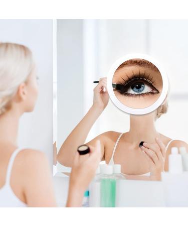 YoHumk 15X Magnifying Makeup Mirror - 6 Inch Round Mirror for Precise Tweezing, Eyebrow Grooming, and Blackhead Removal - Easy Mounting with 3 Suction Cups - Buy Online on SooperMarket.com