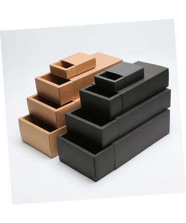 KOMBIUDA 20pcs Mini Boxes Paper Boxes for Wedding Favor Boxes Kraft Paper Drawer Tea Travel Size 3 Black - Buy Online on SooperMarket.com