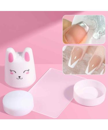 Jingling Silicone Nail Stamper - Cartoon Design with Soft Scraper for DIY French Nail Art & Manicure Tools - International Shipping Available - Buy Online on SooperMarket.com