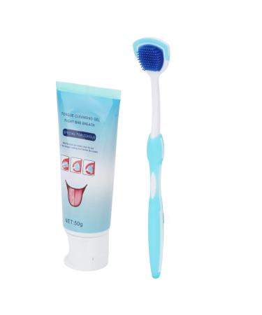 Tongue scraper set-organic matter ergonomic design cleaning brush receives oral health long grip practical and practical