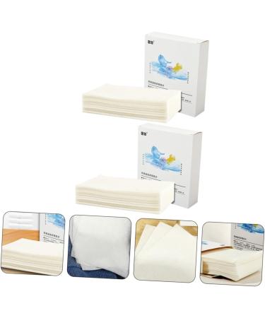 BCOATH 2 Boxes Absorbing Film Washing Machine Lint Catcher Washing Supplies Grabber Stain Remover Laundry Dyeing Cloth Laundry Color Keeper Clothes White Non-woven Fabric Blotting Paper - Buy Online on SooperMarket.com