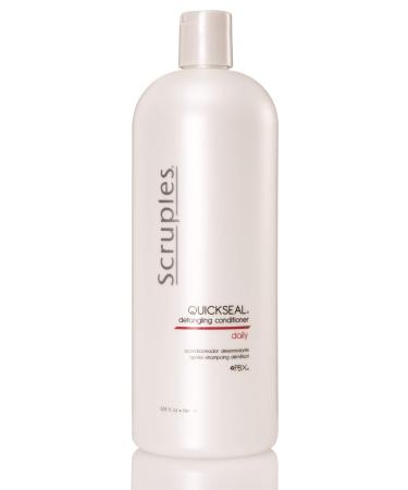 Scruples Quickseal Detangling Conditioner - Hair Smoothing & Frizz Control Treatment - Conditions & Detangles All Hair Types (33.8 oz)