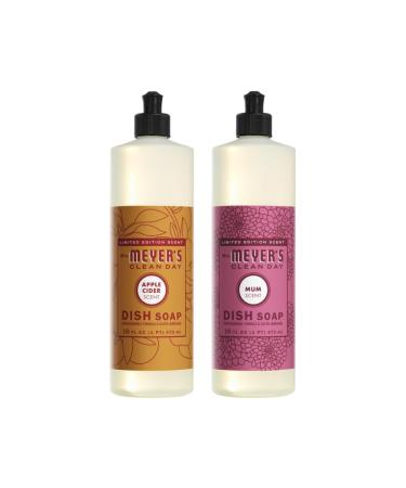 MRS. MEYER'S CLEAN DAY Variety 1 Mrs. Meyer's Liquid Dish Soap Apple Cider 16 OZ 1 Mrs. Meyer's Liquid Dish Soap Mum 16 OZ 1 CT