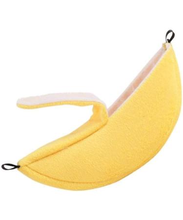 Banana Hamster Bed House Hammock Small Animal Warm Bed House Cage Nest Hamster Accessories for Sugar Glider Hamster Small Bird Pet - Buy Online on SooperMarket.com