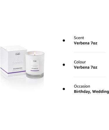 Luxury Scented Candles - Verbena | Natural Wax Blend | 45 Hours Burn Time | Hotel Collection | The Copenhagen Company - Buy Online on SooperMarket.com