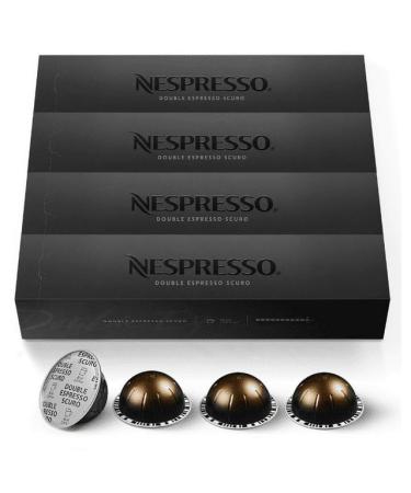 Nespresso Vertuo Double Espresso Scuro 40 Capsules 4x Sleeves of 10