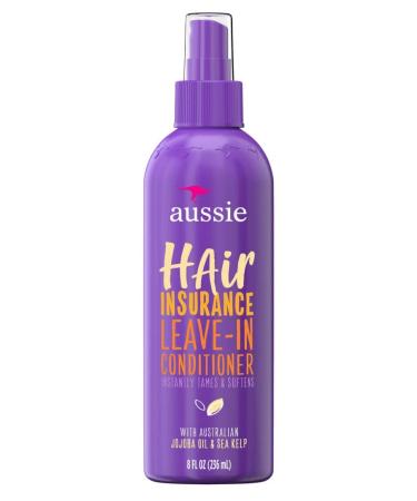 Aussie Hair Insurance Leave-In Conditioner with Jojoba Oil & Sea Kelp | 8 fl oz - Buy Online on SooperMarket.com