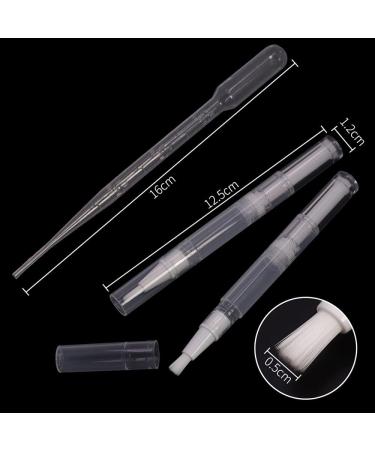 10Pcs 3ml Cuticle Oil Pens | Refillable Nail Polish Bottle | Eyelash Growth Liquid Tube | Lip Gloss Applicator | Transfer Pipettes - Buy Online on SooperMarket.com