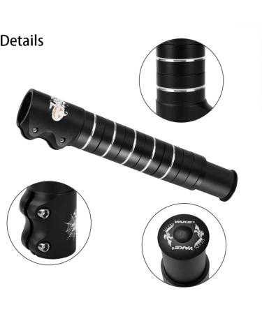 LITEONE Bike Stem Riser Extender - Aluminium Alloy, Adjustable, Black - for Mountain, Road, MTB, BMX, Fixie - Buy Online on SooperMarket.com