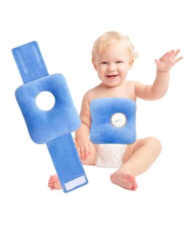 G Tube Tummy Time Pillow Feeding Tube Belt Baby G Tube Button Port Covers for Kids Infant Children Belly Laying Adjustable Soft Pad (25 * 23 * 2cm )