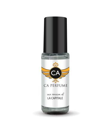 CA Perfume Impression of La Capitale For Women & Men Replica Fragrance Body Oil Dupes Alcohol-Free Essential Aromatherapy Sample Travel Size Concentrated Long Lasting Attar Roll-On 0.14 Fl Oz/4ml-X1