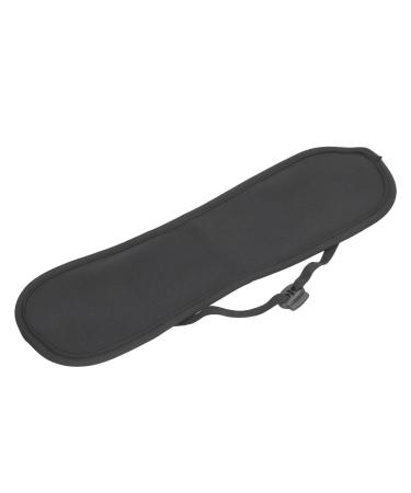 Narrow-ciny oil wrap portable adjustable compressed castor oil wrap reusable soft for at home and bedroom (black)