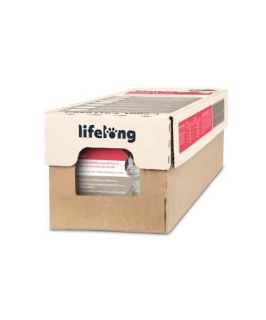 Amazon Brand: Lifelong Cat Food Pate with Beef 100g Pack of 16 Pate with Beef 100g (Pack of 16)