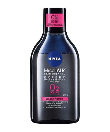 NIVEA Micellar Water 400 ml Waterproof Nivea MicellAIR 3-in-1 Formula That Effectively Removes Makeup Cleanses and Moisturises Skin Without Rubbing Using Micelles to Attract Oil Dirt and Makeup