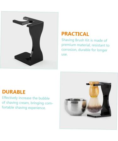 Angoily Men's Razor Set: Shaving Stand Bowl and Soap Holder - Essential Grooming Kit for Dads - Buy Online on SooperMarket.com
