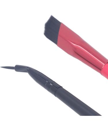 4D Hair Stroke Brow Stamp Brush Multifunctional Hairline Eyebrow Brush Square Angled Eyebrow Hairline Brush for Drawing Hairline Professional Makeup Bent Eyeliner Brush Cosmetic Tool for Women - Buy Online on SooperMarket.com