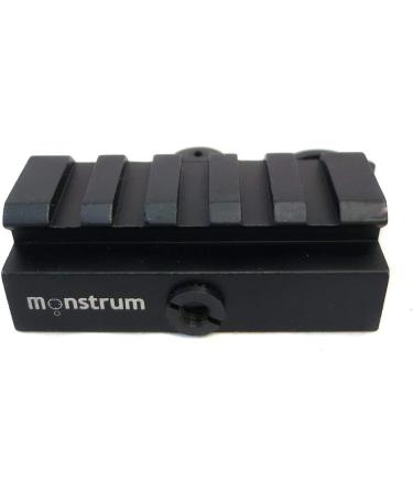 Monstrum Tactical Low Profile Picatinny Riser Mount - Quick Release, 0.5 H x 2.5 L for Red Dots, Scopes, & Optics - Buy Online on SooperMarket.com