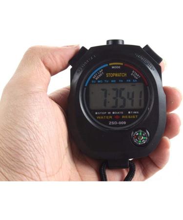 2 Pack Electronic Digital Sport Stopwatch Timer with Large Display - Ideal for Coaches, Referees, and Fitness Enthusiasts - Buy Online on SooperMarket.com
