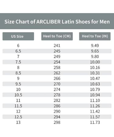 ARCLIBER Men's Ballroom Dance Shoes - PU Leather Tango Salsa Latin Sole, Black, Size 13 - Buy Online on SooperMarket.com