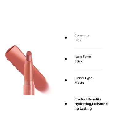ColourPop SLACKER Lippie Stix Matte Lipstick - Peachy Nude, Long-Wear Hydrating Formula - Buy Online on SooperMarket.com
