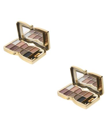 HAPINARY 2 Pcs 10 Eyeshadow Dish Eyeshadow Powder Accessories for Eye Makeup Accessories Eye Shadow Pallet