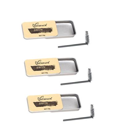 BELLIFFY 3 Sets Eyebrow Soap Cream Gel Brow Eyebrowhack Cosmetic Supplies Eyebrow Styling Soap Gel Texture