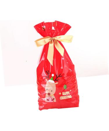 ORFOFE 10pcs Gingerbread Bags Elk Candy Bag Drawstring Bags for Candy Packing Bag Snowflake Crisp - Buy Online on SooperMarket.com