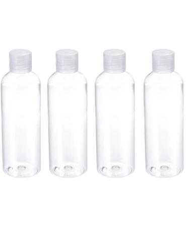 50ml Plastic Travel Bottles with Flip Cap - 4 Pack