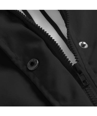 Ronony Waterproof Hooded Rain Jacket - Lightweight Windbreaker & Outdoor Sports Coat | XXL Black - Buy Online on SooperMarket.com