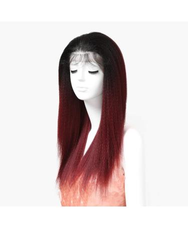 SHIYID African American Wigs for Black Women - Red Straight Lace Wig | Premium Synthetic Hair - Buy Online on SooperMarket.com