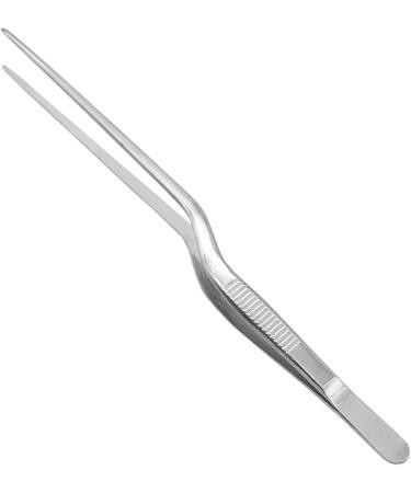 Asukohu Professional Stainless Steel Medical Tweezers Ear-Pick Tool Bending Tweezers for Ear Cleaning and Care Bend Tweezers - Buy Online on SooperMarket.com