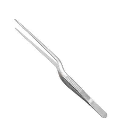 Asukohu Professional Stainless Steel Medical Tweezers Ear-Pick Tool Bending Tweezers for Ear Cleaning and Care Bend Tweezers