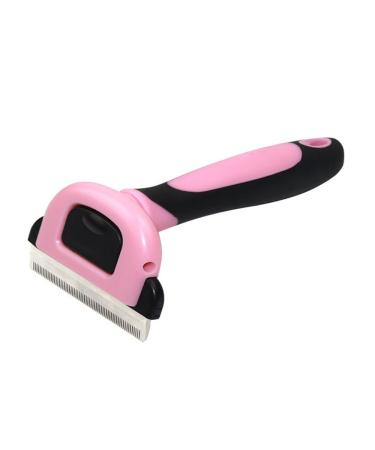 TVMALL Best Pet Grooming Brush and Professional De-shedding Tool Effectively Reduces Shedding By Up To 95% Professional Deshedding Tool For Dogs And Cats(Pink S) S Pink