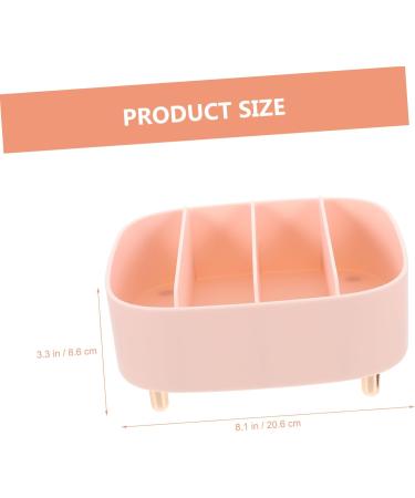 PLAFOPE Makeup Eyeshadow Box Makeup Storage Box Eyeshadow Divided Palettes Holder Divided Makeup Holder Eye Shadow Organizer 20.6X20X8.6CM Pink - Buy Online on SooperMarket.com