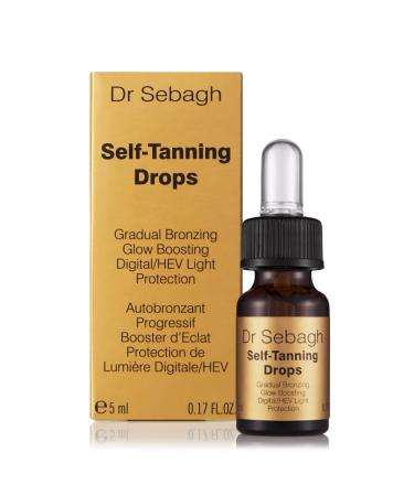 Dr Sebagh Self-Tanning Drops Travel Size- Streak-Free Scent-Free and Sun-Free Golden Radiance in just a few hours| Mix with Moisturizer for Smooth Application | Create Bronzed Skin- 5 ml