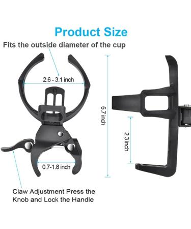 2PCS Lightweight Bicycle Water Bottle Cages - Easy to Adjust & Install | Strong Bike Holder - Buy Online on SooperMarket.com