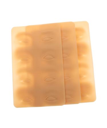 KALLORY 3pcs Silicone Practice Skin Model 3d Semi-permanent