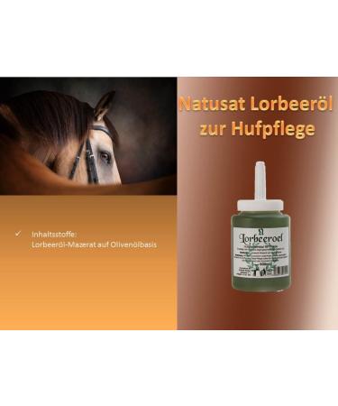NATUSAT Laurel Oil for Hoof Care in Horses - Prevent Brittleness & Promote Healthy Hooves - 450ml & 500ml (1 Pack) - Buy Online on SooperMarket.com