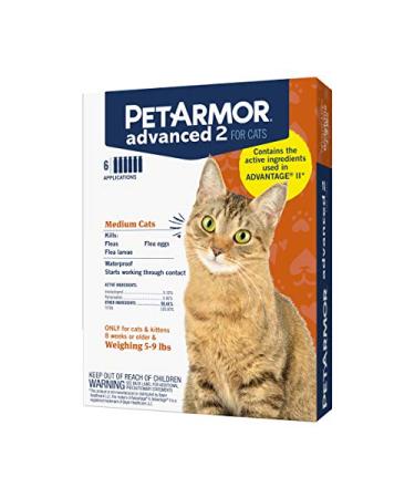 PetArmor Advanced 2 Flea Prevention for Small Cats, 6 Month Supply