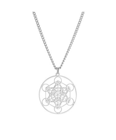Oralgo's necklace with angelic seal supporter necklace jewelry stainless steel necklace anniversary jewelry gift props silver