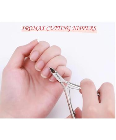 ProMax Professional Grade Cuticle Nipper/Cuticle Cutter/Clipper Made of High Grade Stainless Steel Brush Finish-Flat- Double Spring For Nail Art Tool and Manicure/Pedicure (Full Jaw)10-10027 - Buy Online on SooperMarket.com