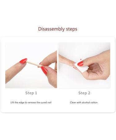 Semi-cured Gel Nail Sticker UV/LED Lamp Required Gel Nail Polish Wrap Fashion Design Gel Nail Art Stickers for Women Winter Autumn 0070 - Buy Online on SooperMarket.com