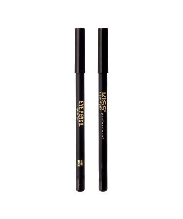 kiss new york Professional Slim Eye Pencil - Creamy Soft Black Eyeliner for Smooth, Long-Lasting, Water-Resistant Natural Eye Makeup - Buy Online on SooperMarket.com