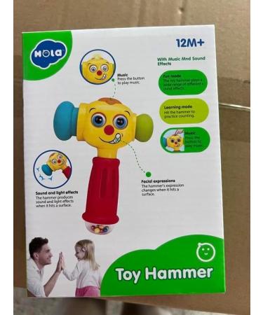 Hola Baby Toys for 1 Year Olds | Music Hammer Rattles & Educational Games | Perfect Birthday Gift for Girls with Light & Sound - Buy Online on SooperMarket.com