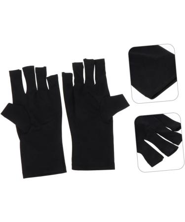 FOMIYES 2 Pairs Nail Gloves Fingerless Driving Gloves Manicure Gloves Gloves for Gel Nails Sun Gloves Womens Gloves Gloves Dryer Polyester Women's - Buy Online on SooperMarket.com