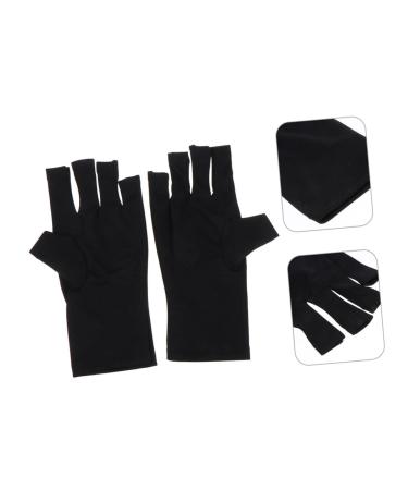 FOMIYES 3 Pairs Nail Gloves Gel Manicure Gloves Nail Sun Protector Gloves Gloves Fingerless Driving Gloves Gloves for Gel Manicure Miss Polyester Skin Care Fingers - Buy Online on SooperMarket.com