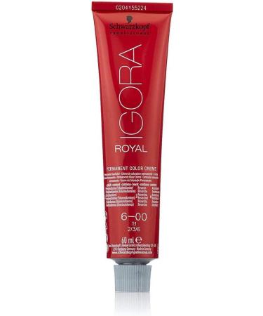 Schwarzkopf Royal IGORA Permanent Hair Color 6-00 - Dark Blonde Natural Extra 60g - Buy Online on SooperMarket.com