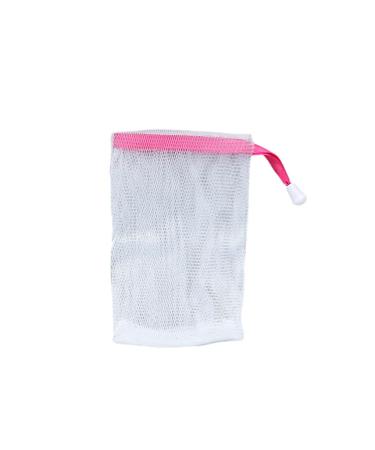 BEALIFE Shower Gel Soap Bags Facial Cleanser Bath Cleaning Tool Bubble Net Wash Handmade Foaming Drawstring for Bathroom Red